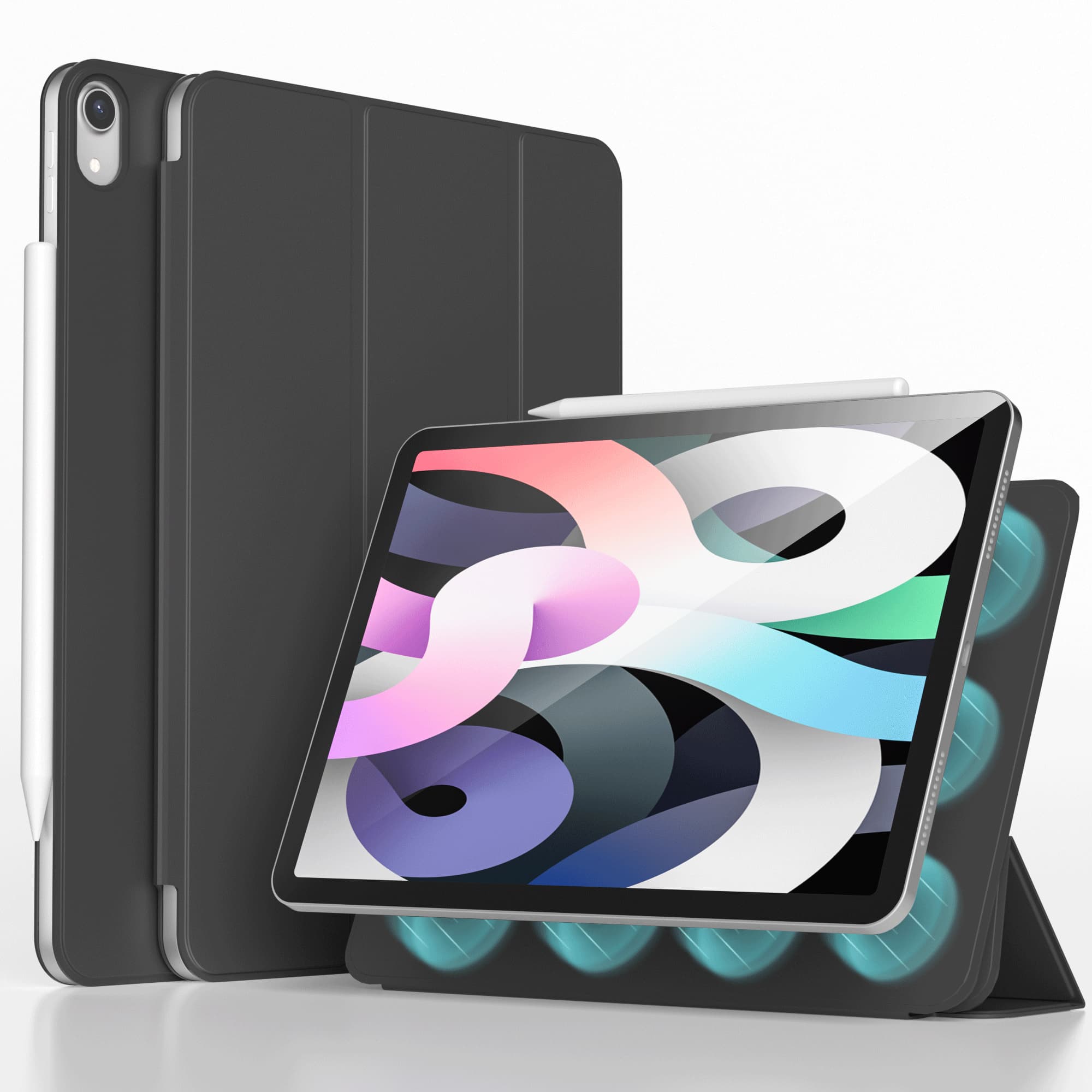 imoshion Magnetic etui de téléphone portefeuille Apple iPad Air 11 pouces (2026) M4 / (2025) M3 / (2024) M2 / Air 5 (2022) / Air 4 (2020) - Noir