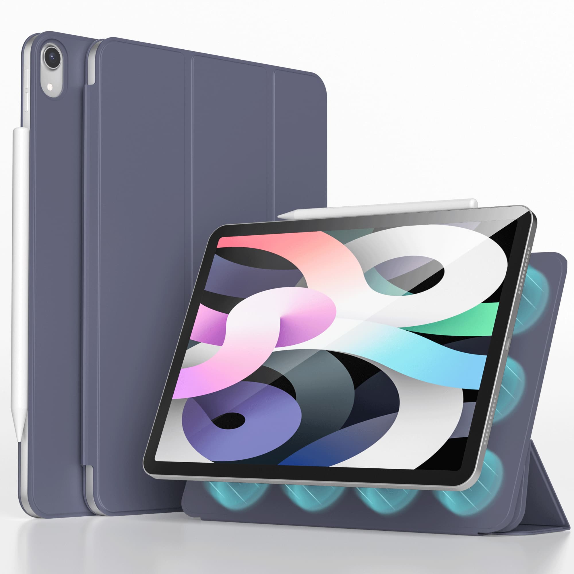 imoshion Magnetic etui de téléphone portefeuille Apple iPad Air 11 pouces (2026) M4 / (2025) M3 / (2024) M2 / Air 5 (2022) / Air 4 (2020) - Lavender