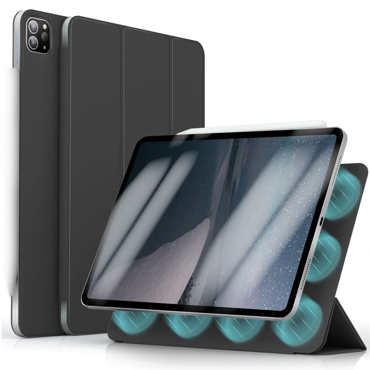 imoshion Magnetic etui de téléphone portefeuille Apple iPad Pro 13 (2025) M5 / (2024) M4 - Noir