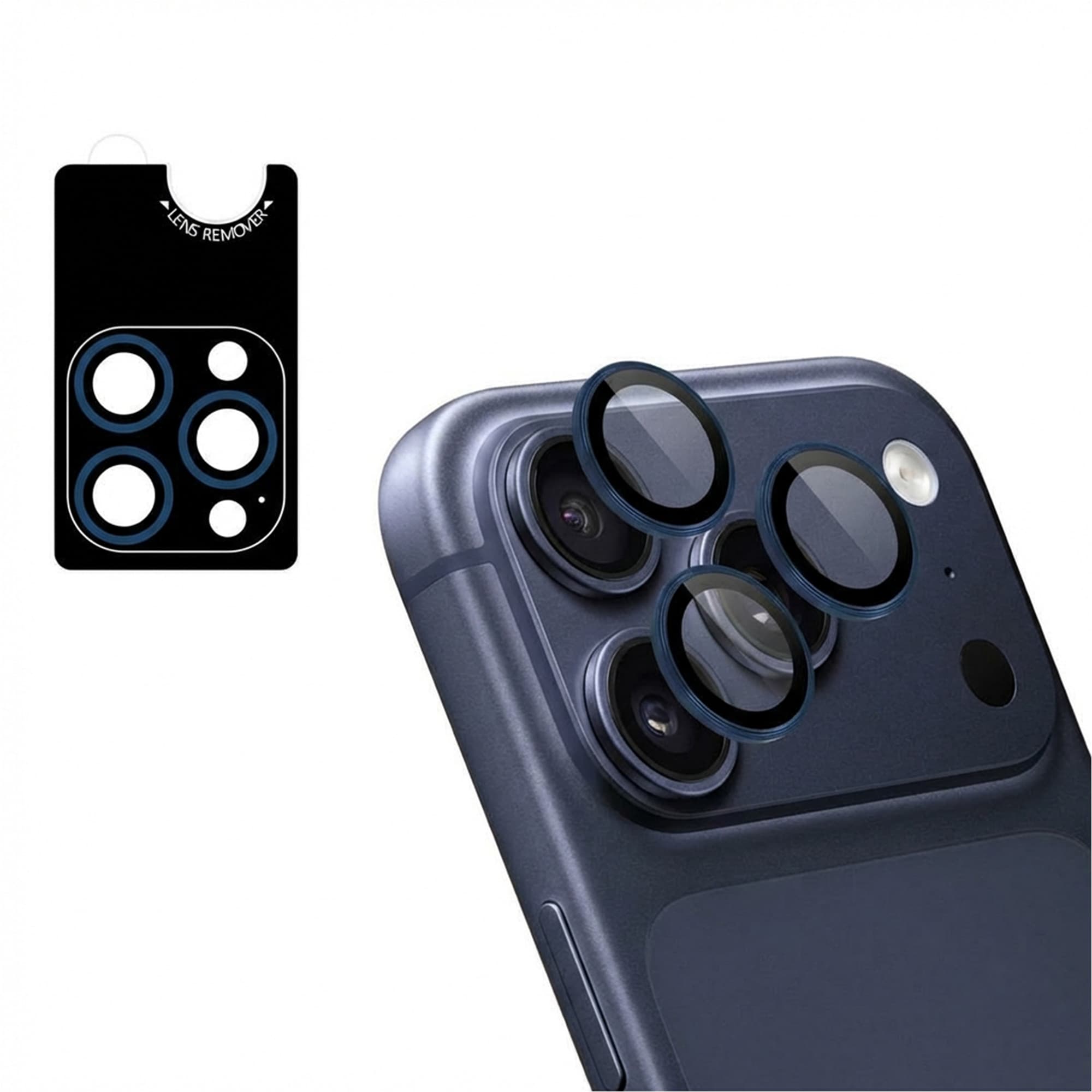 imoshion Protection d'objectif d'appareil photo (pack de 2) Apple iPhone 17 Pro / 17 Pro Max - Bleu Foncé
