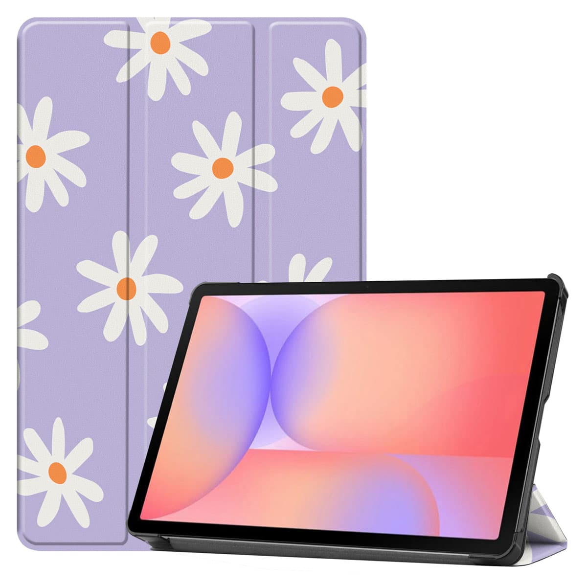 imoshion Coque tablette Design Trifold Samsung Galaxy Tab S9 11.0 pouces / S10 Lite / S10 FE / S9 FE 10.9 pouces - Flower Distance