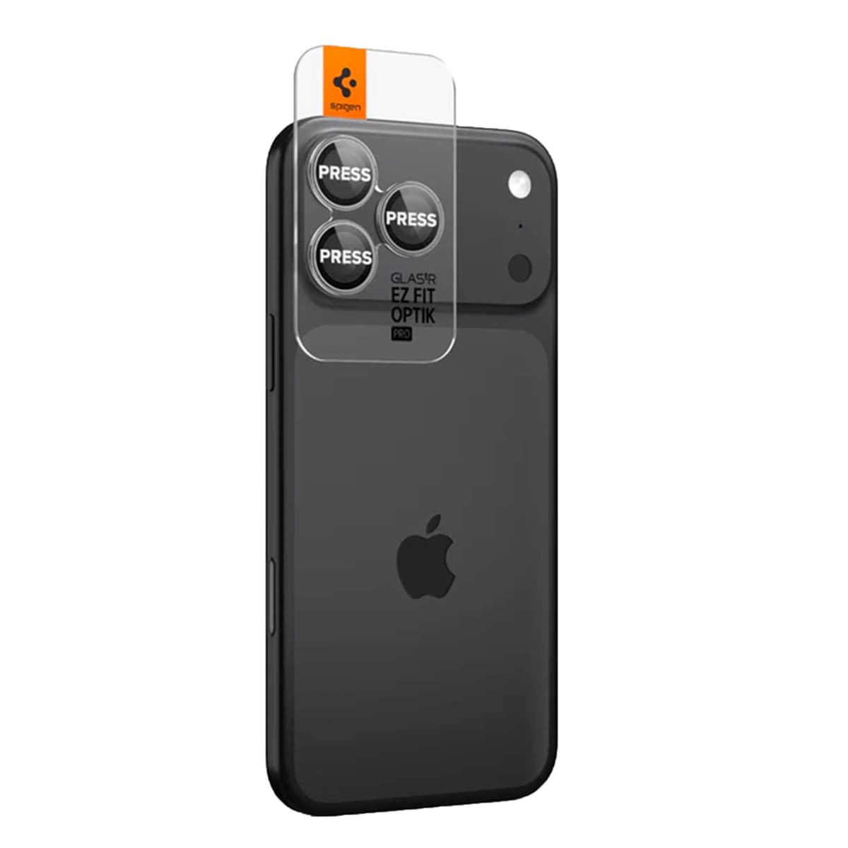 Spigen Optik Pro EZ Fit Lens Protector - Protection d'objectif de caméra (lot de 2) Apple iPhone 17 Pro (Max) / 16 Pro (Max) / 15 Pro (Max) / 14 Pro (Max) - Gris