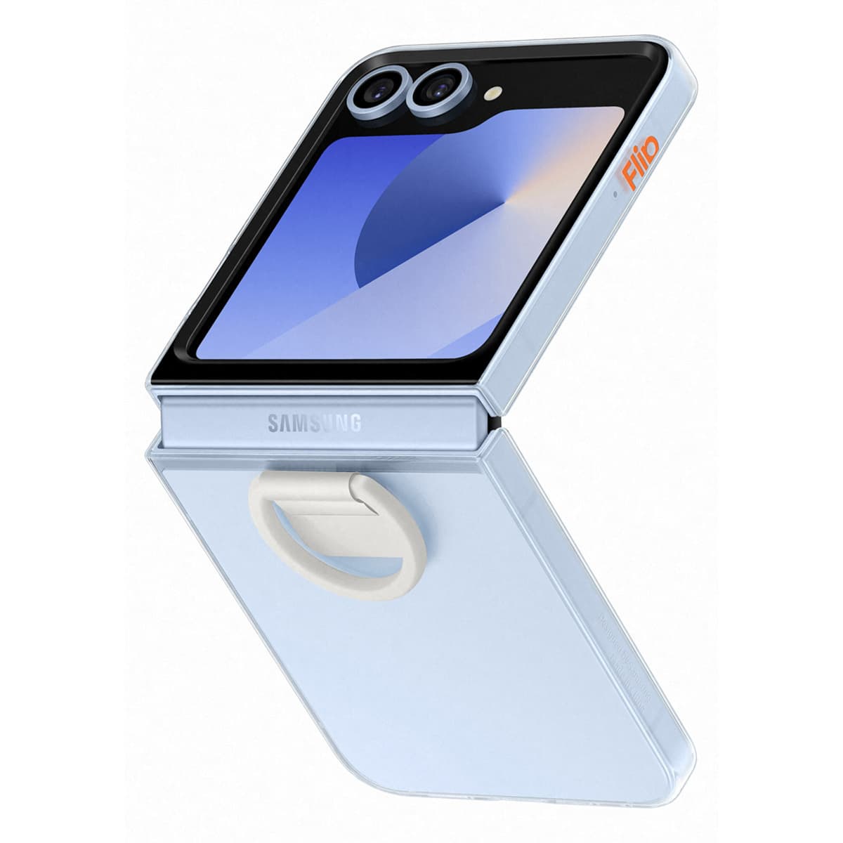 Coque originale Clear Bague Samsung Galaxy Z Flip 6 / Flip 7 FE - Transparent