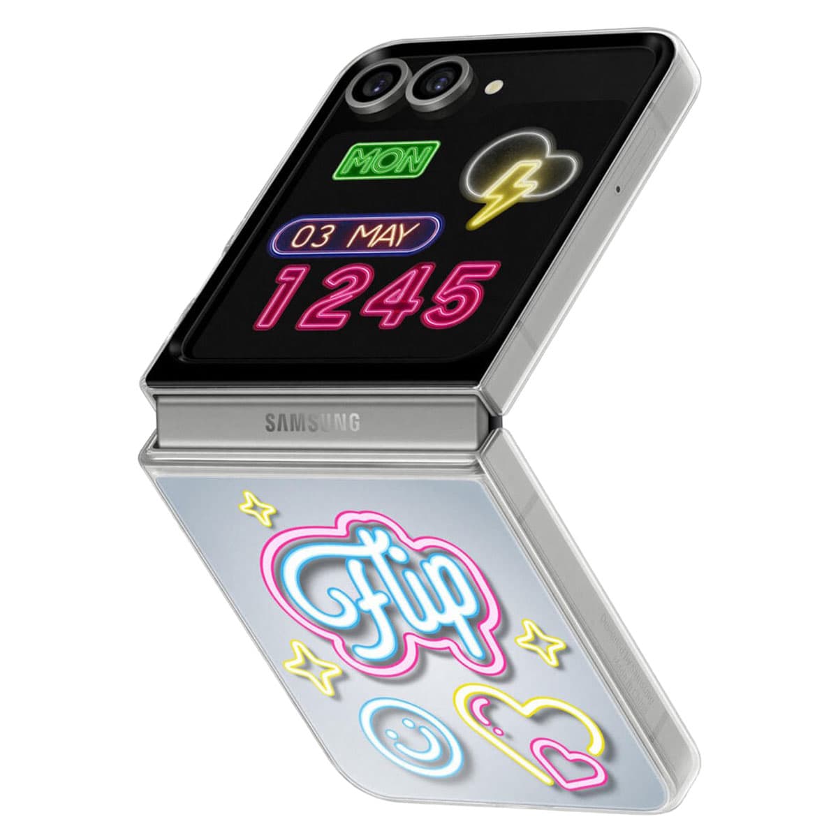 Coque FlipSuit originale Samsung Galaxy Z Flip 6 / Flip 7 FE - Transparent