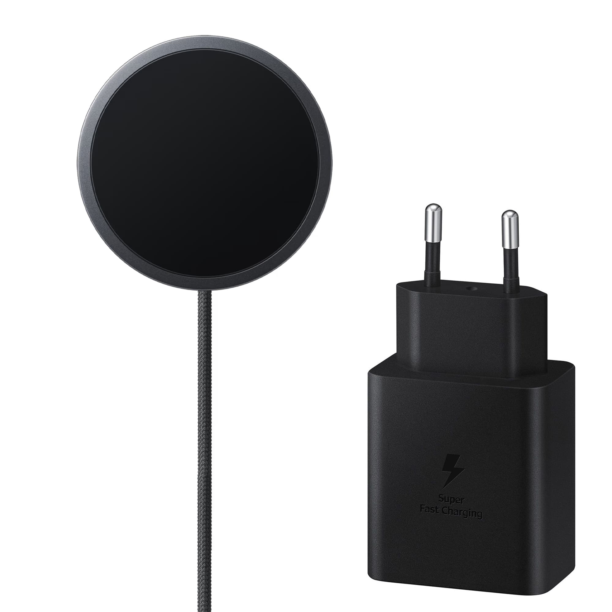 Samsung Chargeur sans fil magnétique 25W avec adaptateur USB-C 45W - Dark Gray